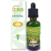 CrystalCBD 1000 Sativa Kush 50ml Sabor extracto de maryiuana - Liquido para Cigarrillo electronico concristales de CBD…